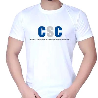 Csc logo Men's Printed Round Neck T-shirt
