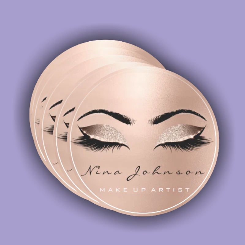 customize round stickers (circle labels)